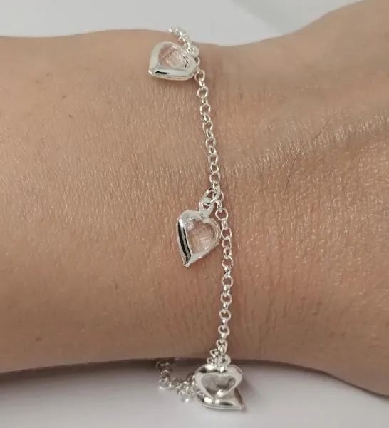 Pulseira produzida em Prata de lei 925ML - Foto 2