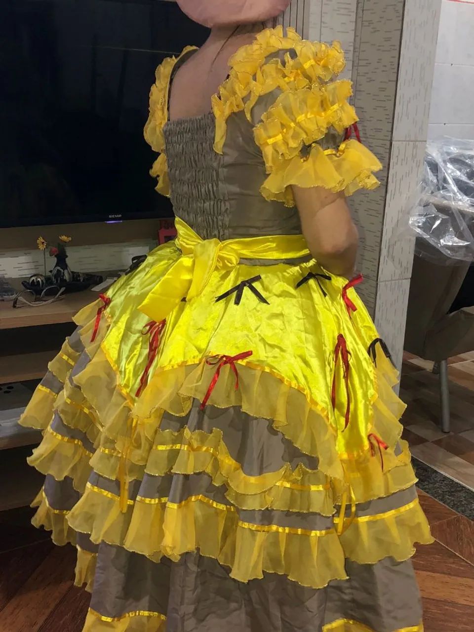 Vestido de quadrilha usado apenas 01 dia - Foto 4