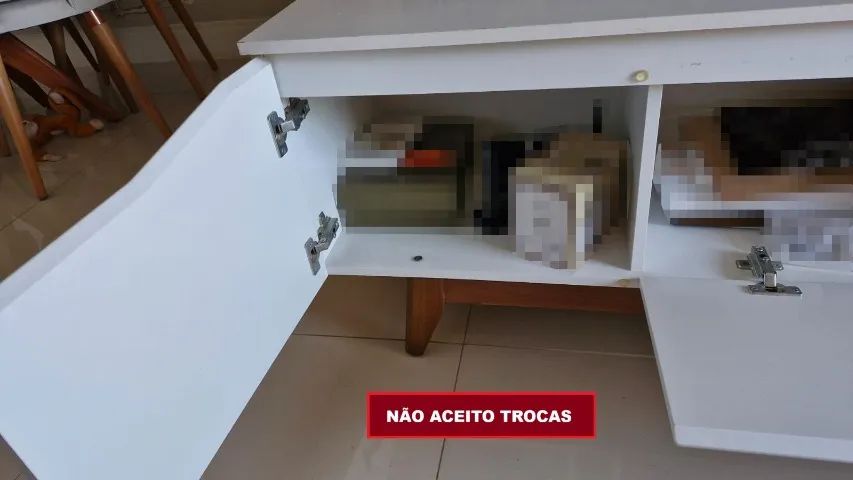 Rack Branco Para TV - 1.85m(L) x 0,54cm(A) - Foto 4