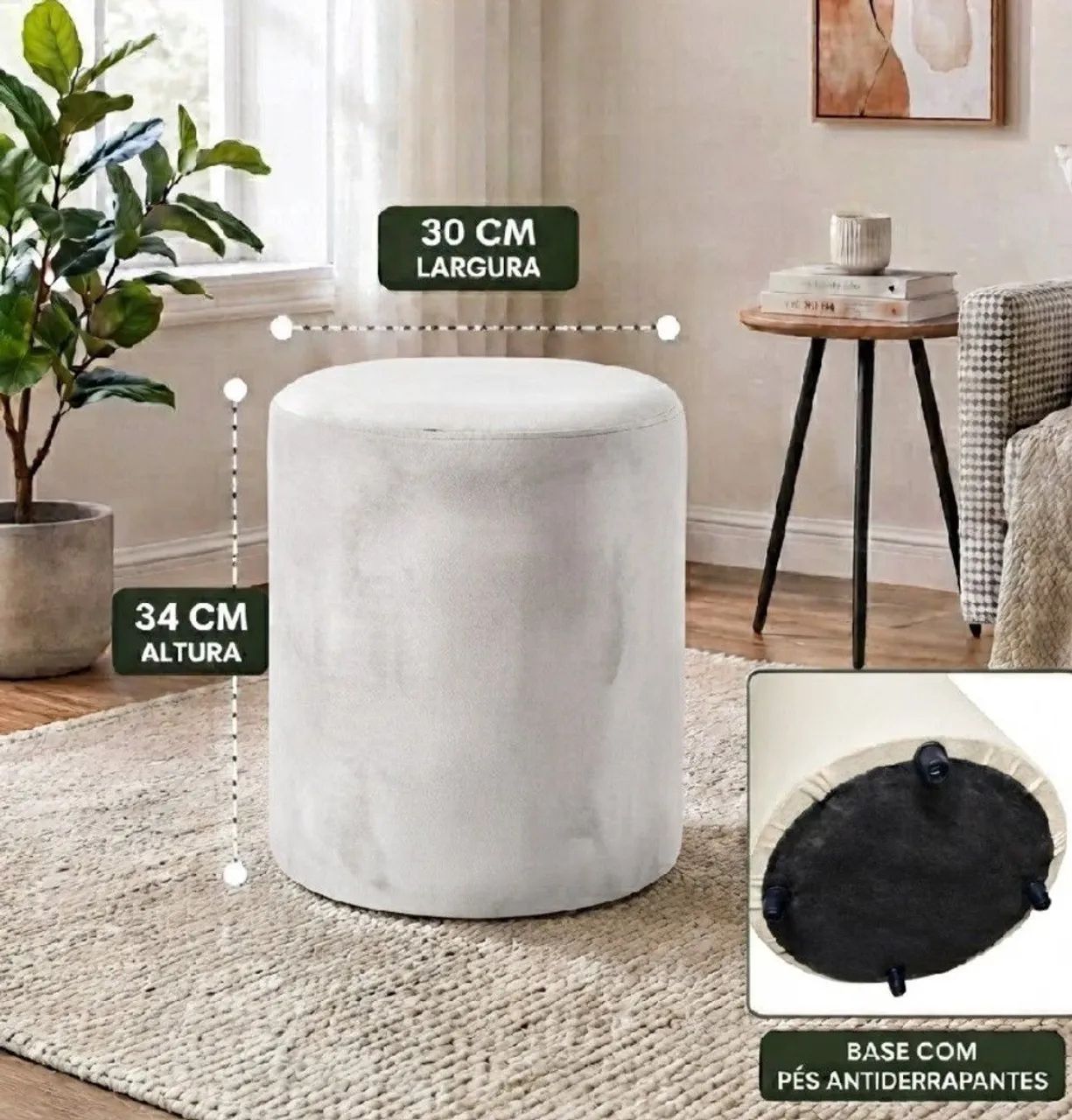 Promoção puf quadrado e redondo  - Foto 5