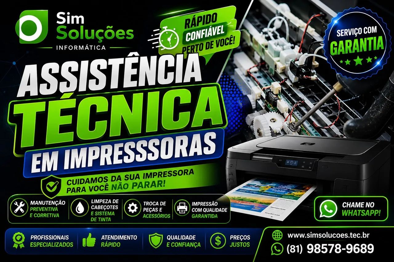 Assistência técnica em impressoras 