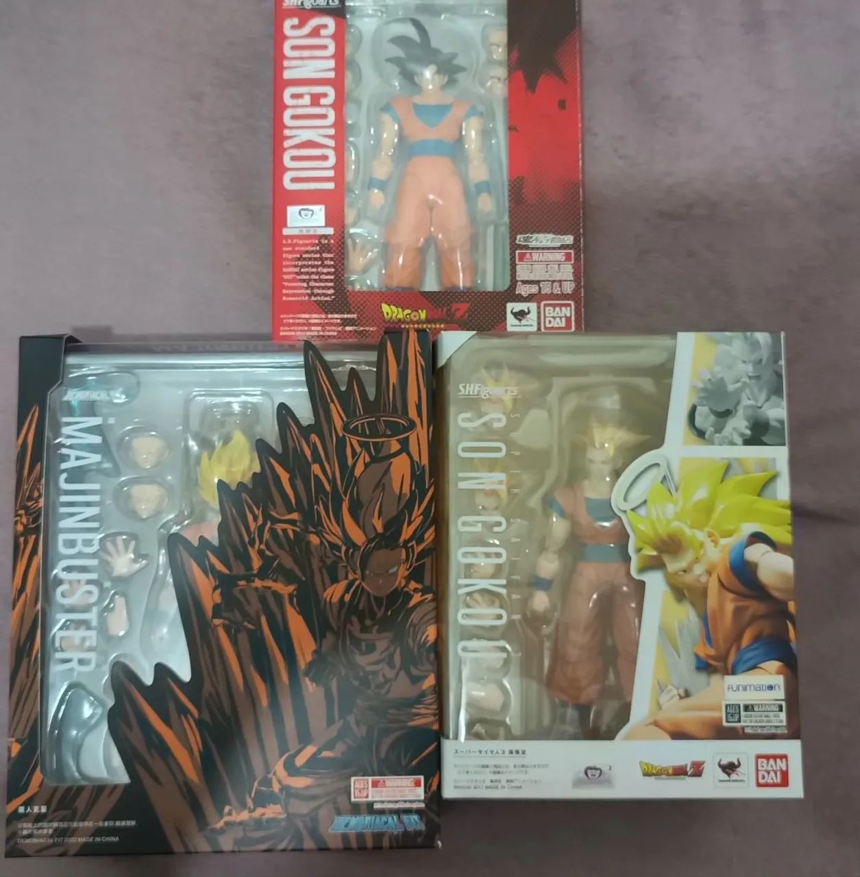 SH Figuarts Kit com 3 Goku