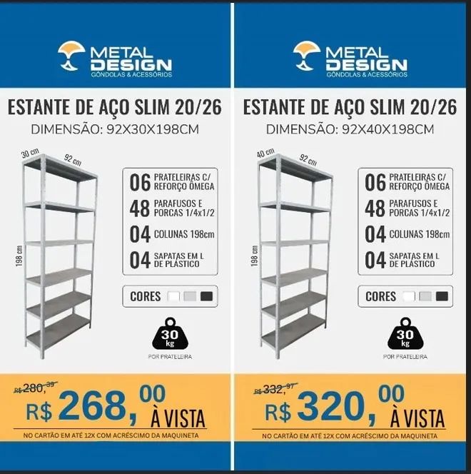 Estante de aço 