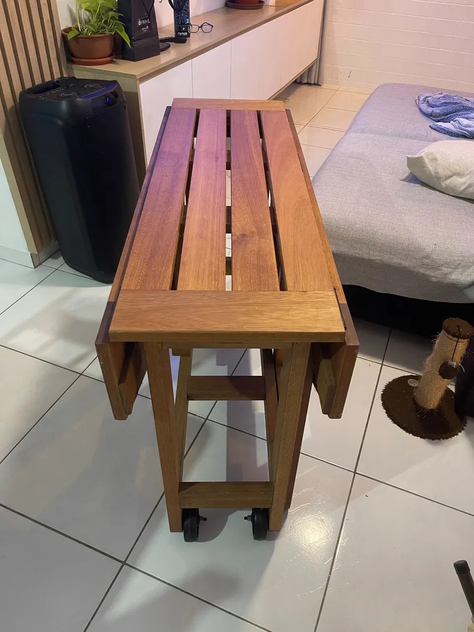 Mesa Sextavada de Madeira - Metalnew  - Foto 2
