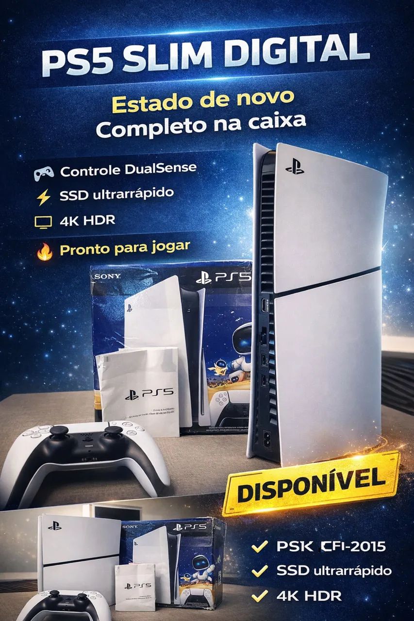 PS5 Slim 1TB Mídia Digital