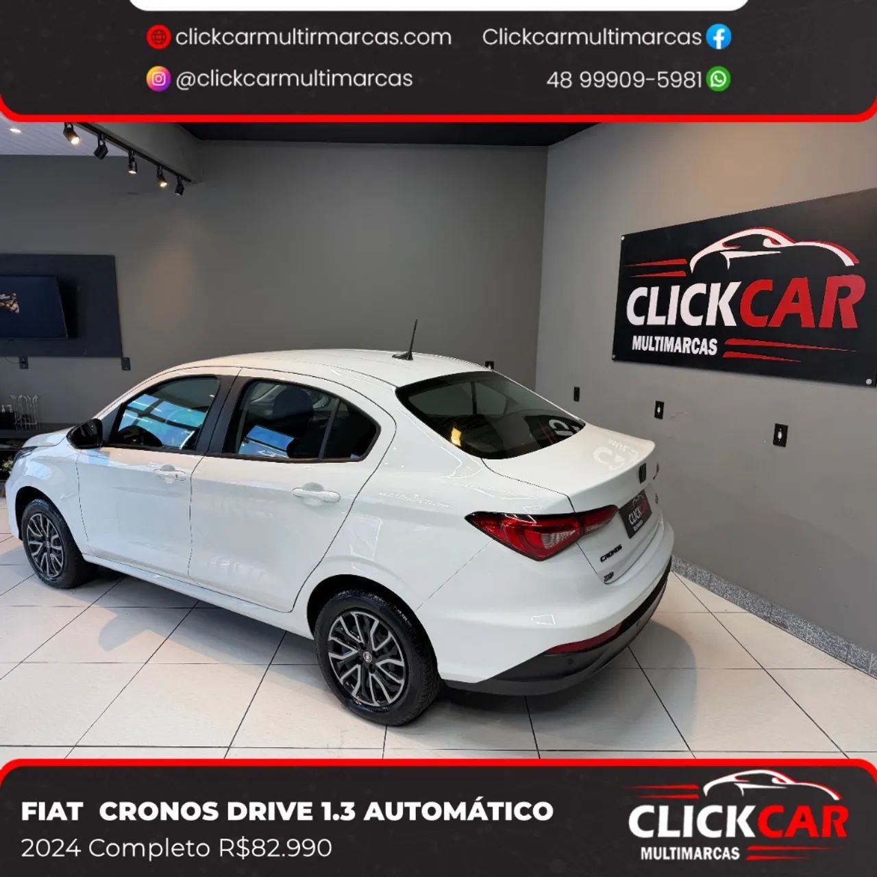 Fiat Cronos Drive 1.3 8V Flex Aut. 2024 - Foto 4