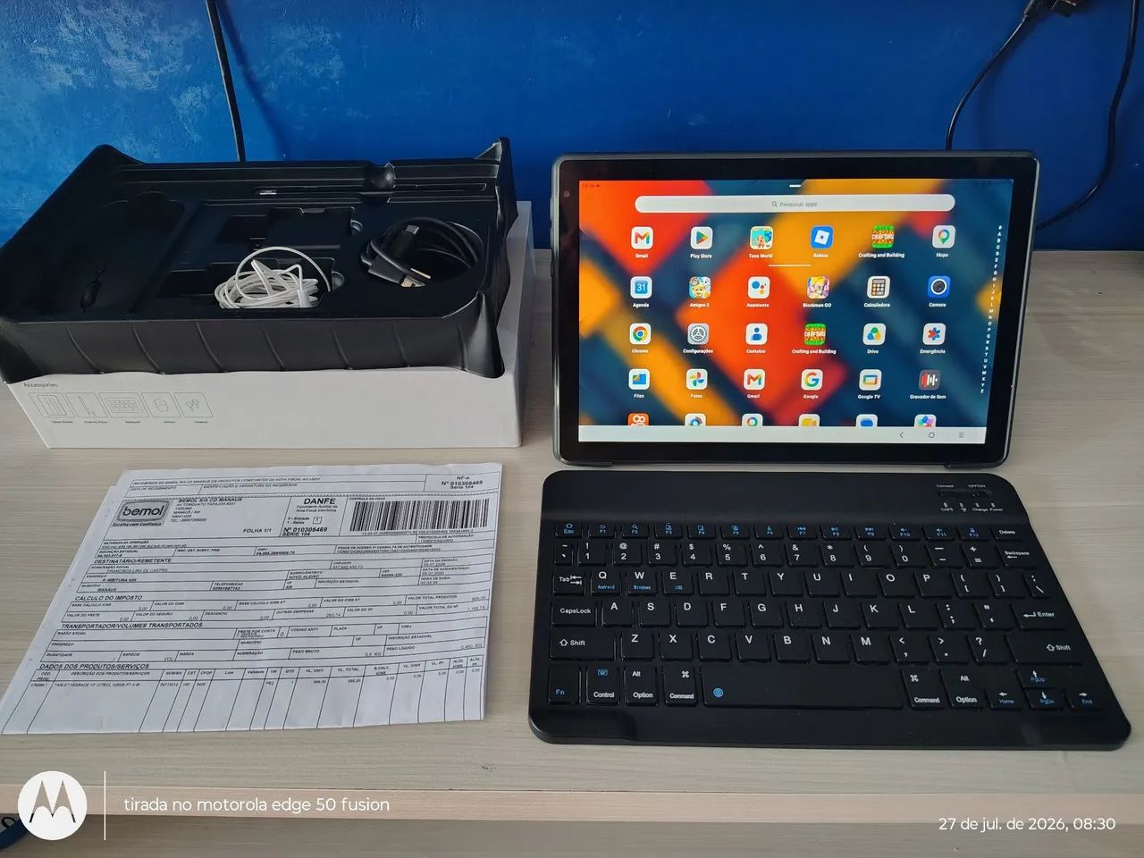 Tablet Higrace 2025 Android Tela 10" com Teclado 128GB Preto A-BI - Foto 5