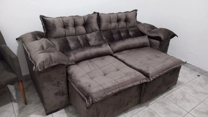 Sofá Retrátil & Reclinável 2m - Entrega em 24h + Frete Grátis SP - Foto 2