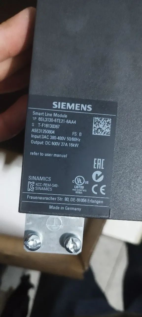MÓDULO SIEMENS SINAMICS S120 SMART LINE MODULE