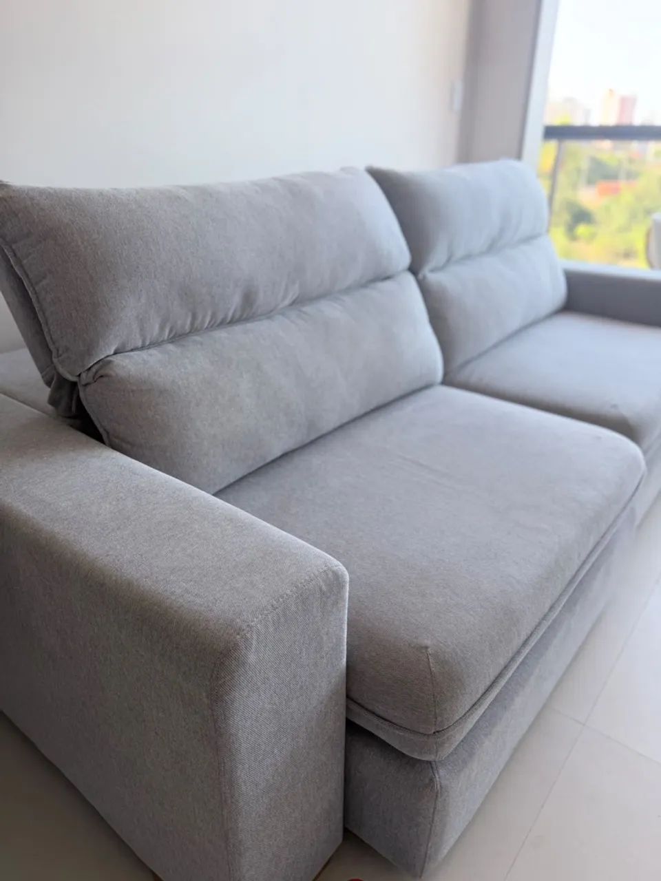 Vendo Sofá 3 Lugares Retratil e Reclinavel c/ Molas ensacadas. - Foto 3