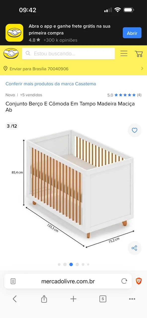 Berço Evolutivo Matic - 3 em 1 - Foto 4