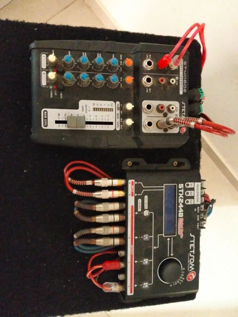 CAIXA DE SOM COMPLETA COM RODINHA E LED - Foto 3