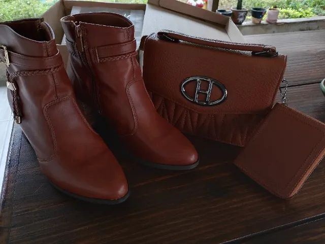 Vendo: Bota + bolsa com porta documentos  - Foto 3