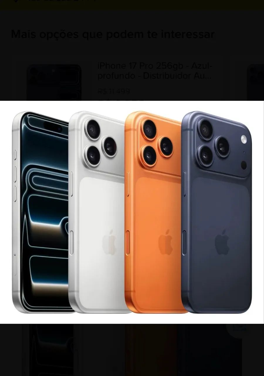 iPhone 17 Pro 256GB - Laranja-cósmico - Celulares e Smartphones