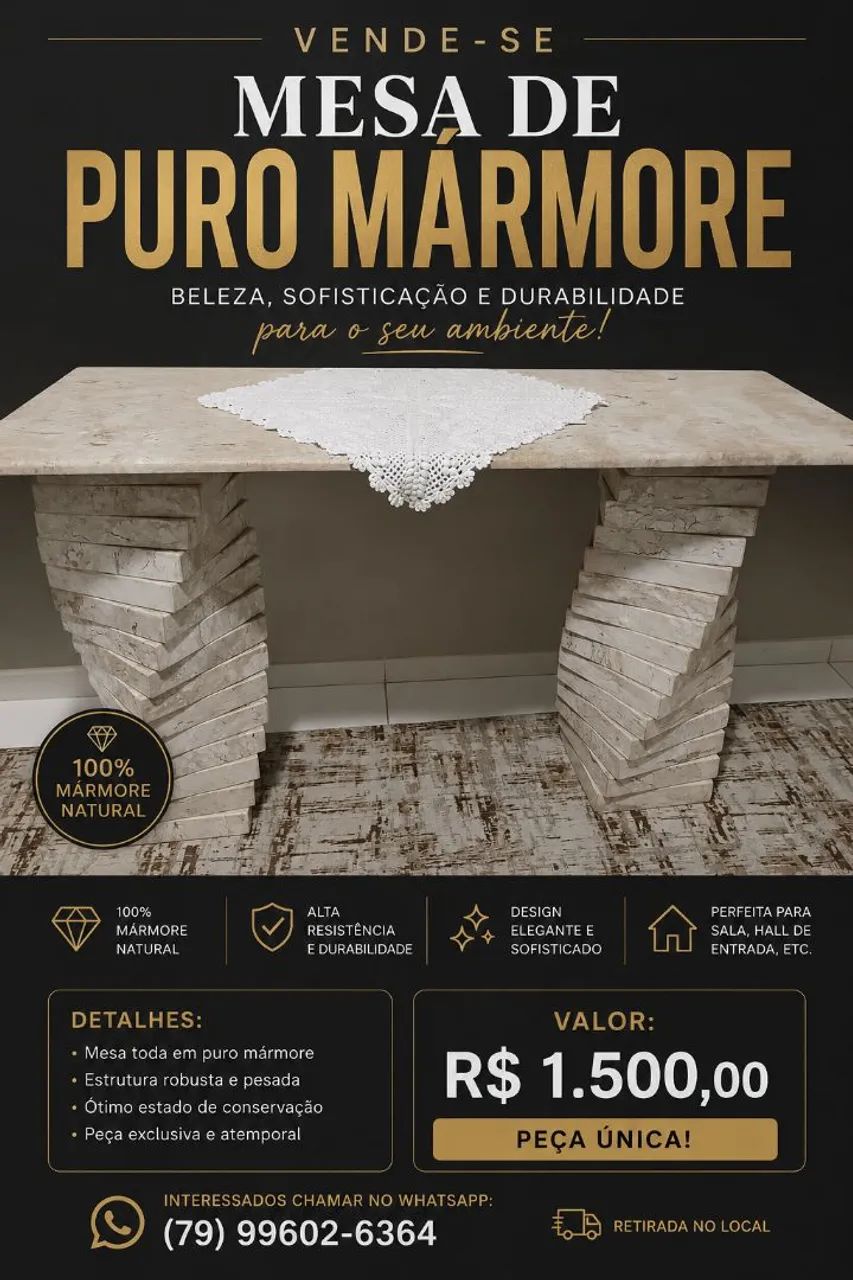 Mesa mármore.
