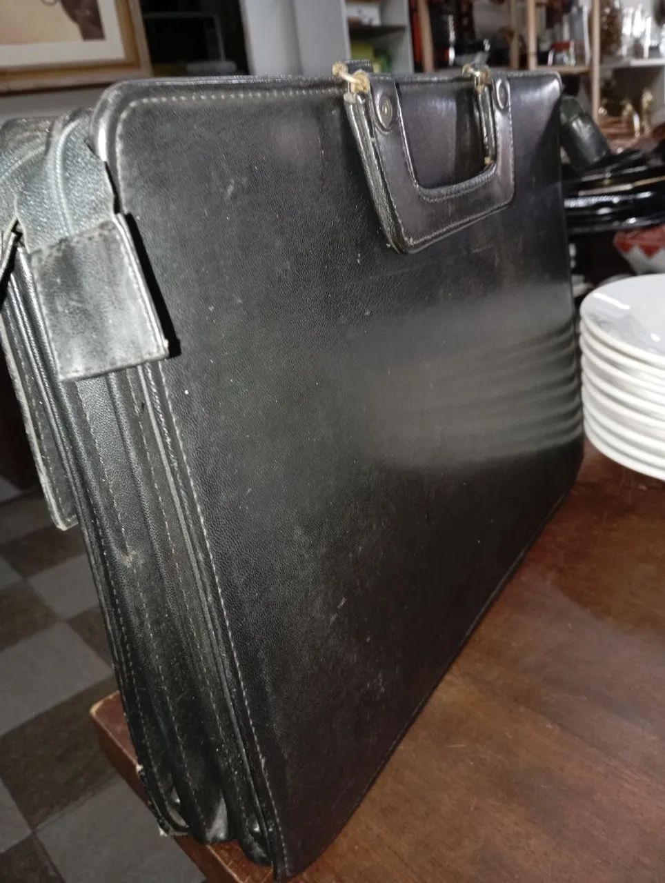 Pasta e executiva em couro Pinton - Foto 4