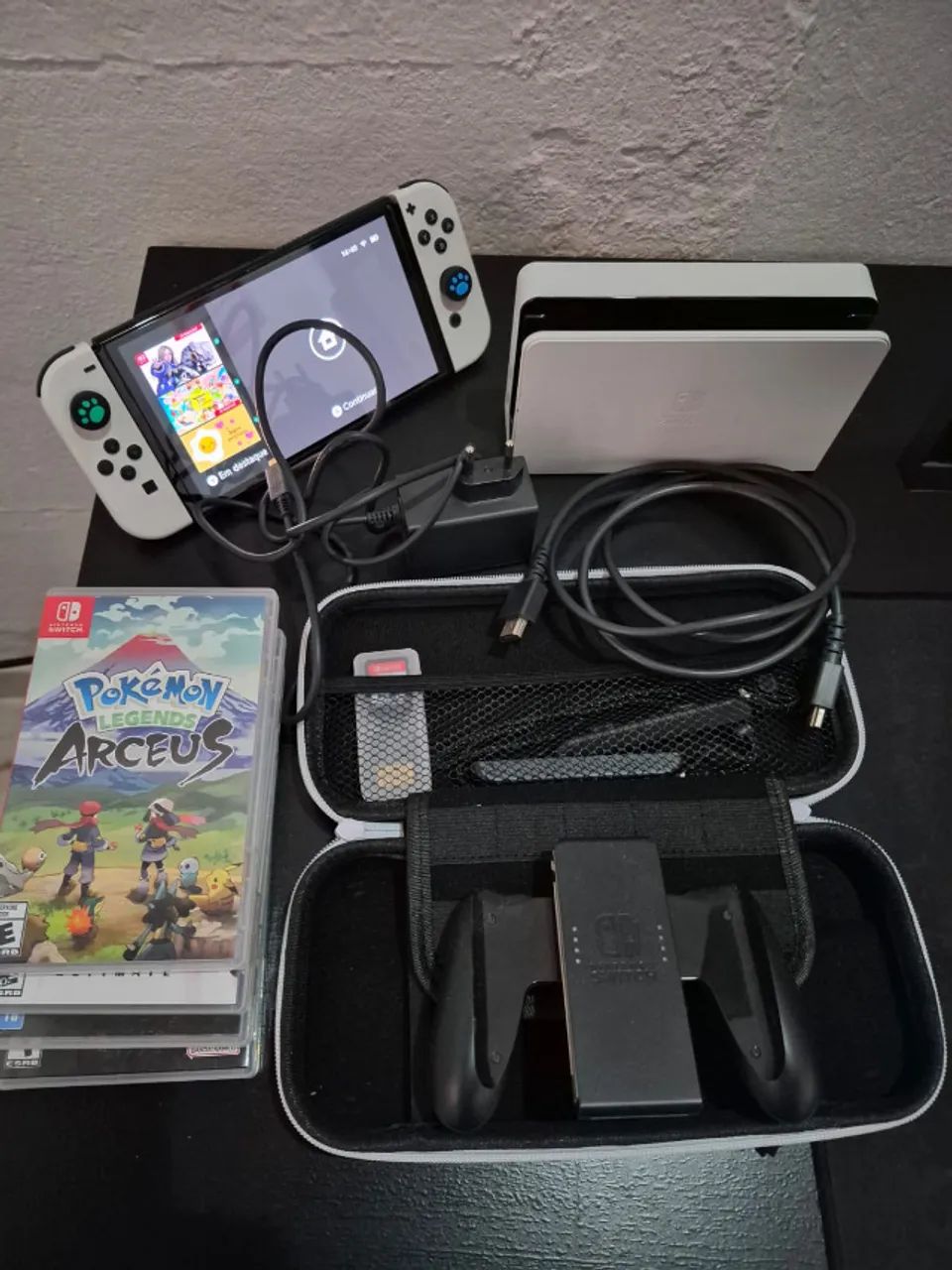 Nintendo Switch Oled (5 meses) + Acessórios Originais tbm + Caixa
