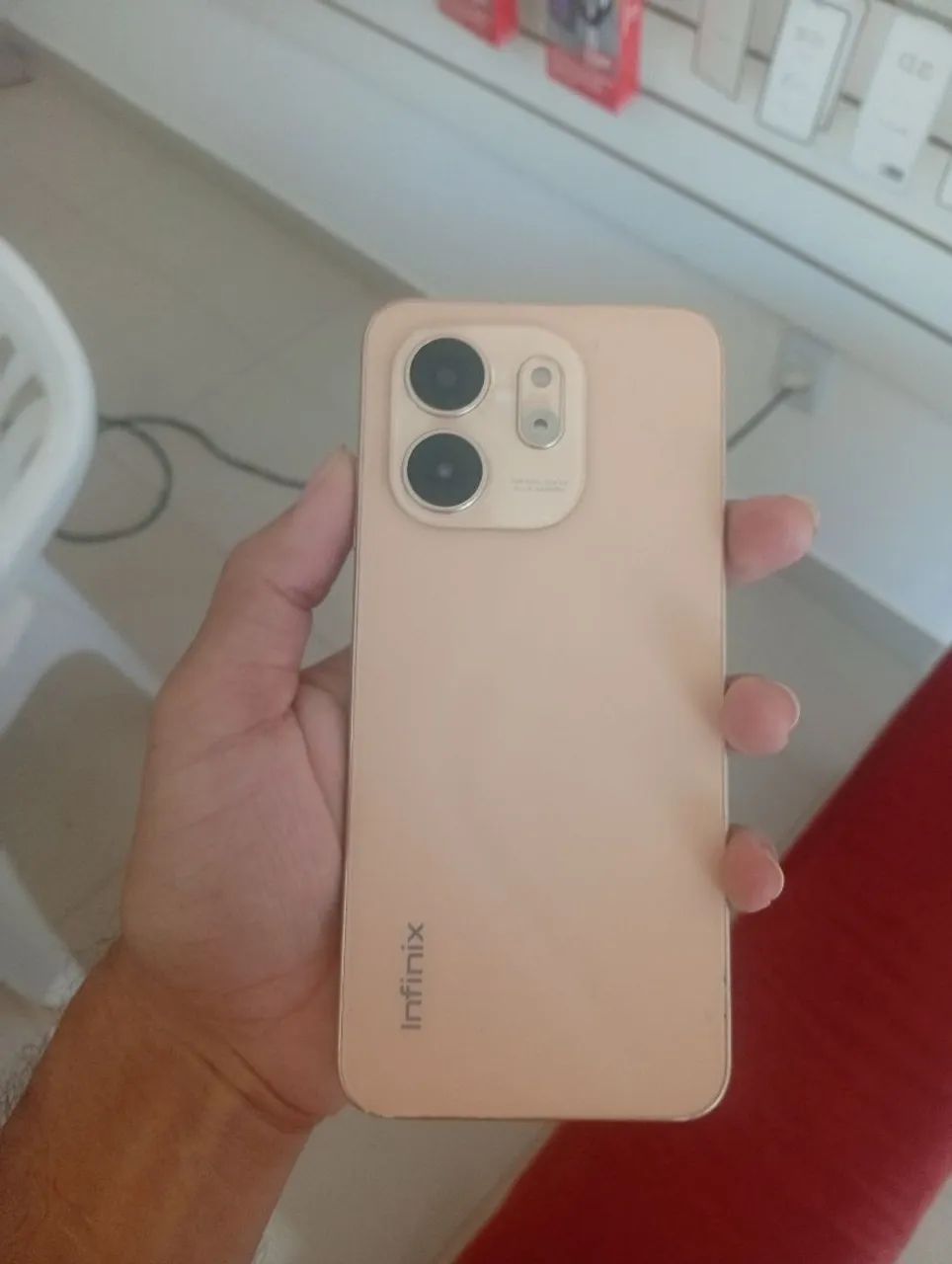 Infinix Smart 9 com carregador, fone com fio e película de vidro  - Foto 3