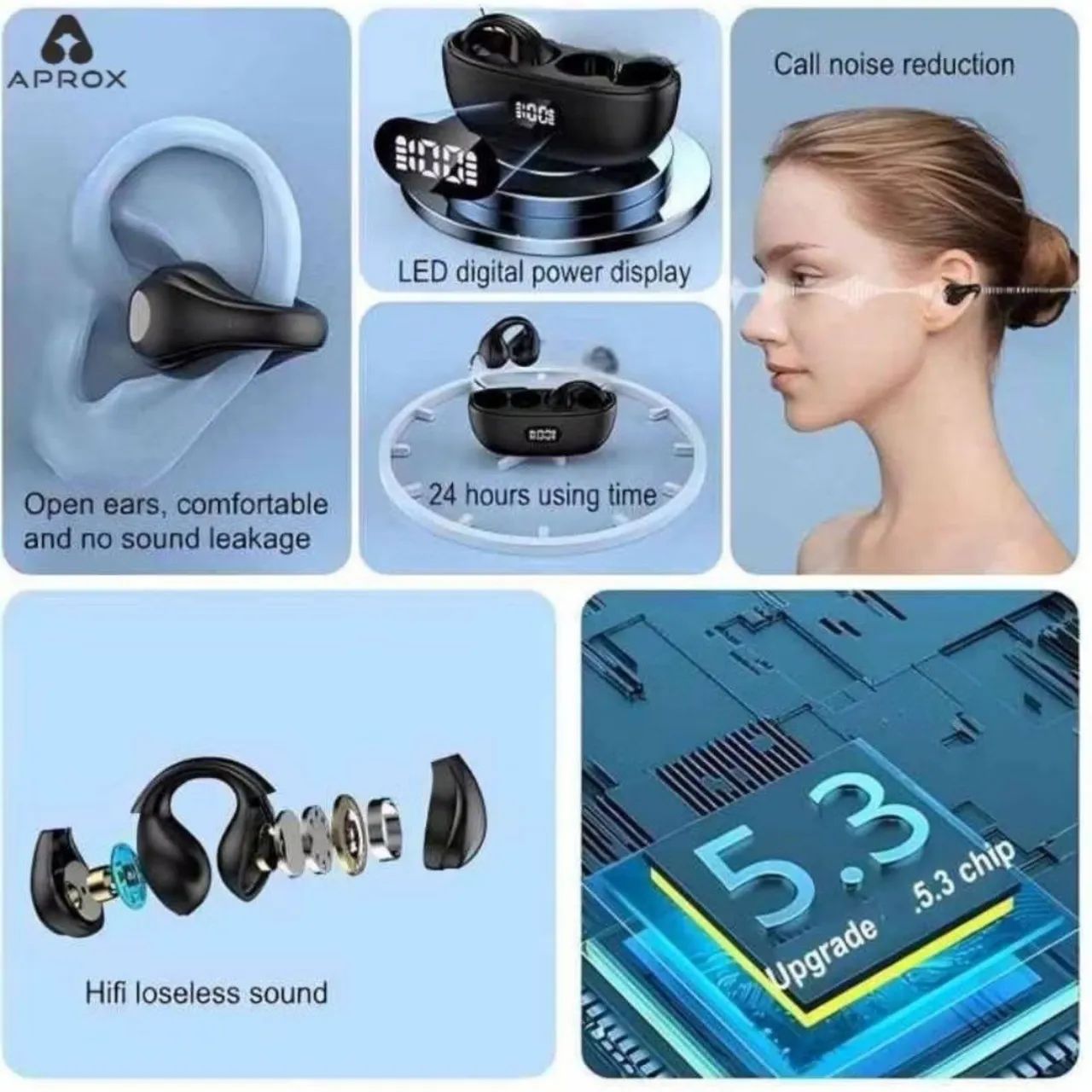 Fone Bluetooth x22 ideal para prática de exercícios mostrador digital - Foto 4