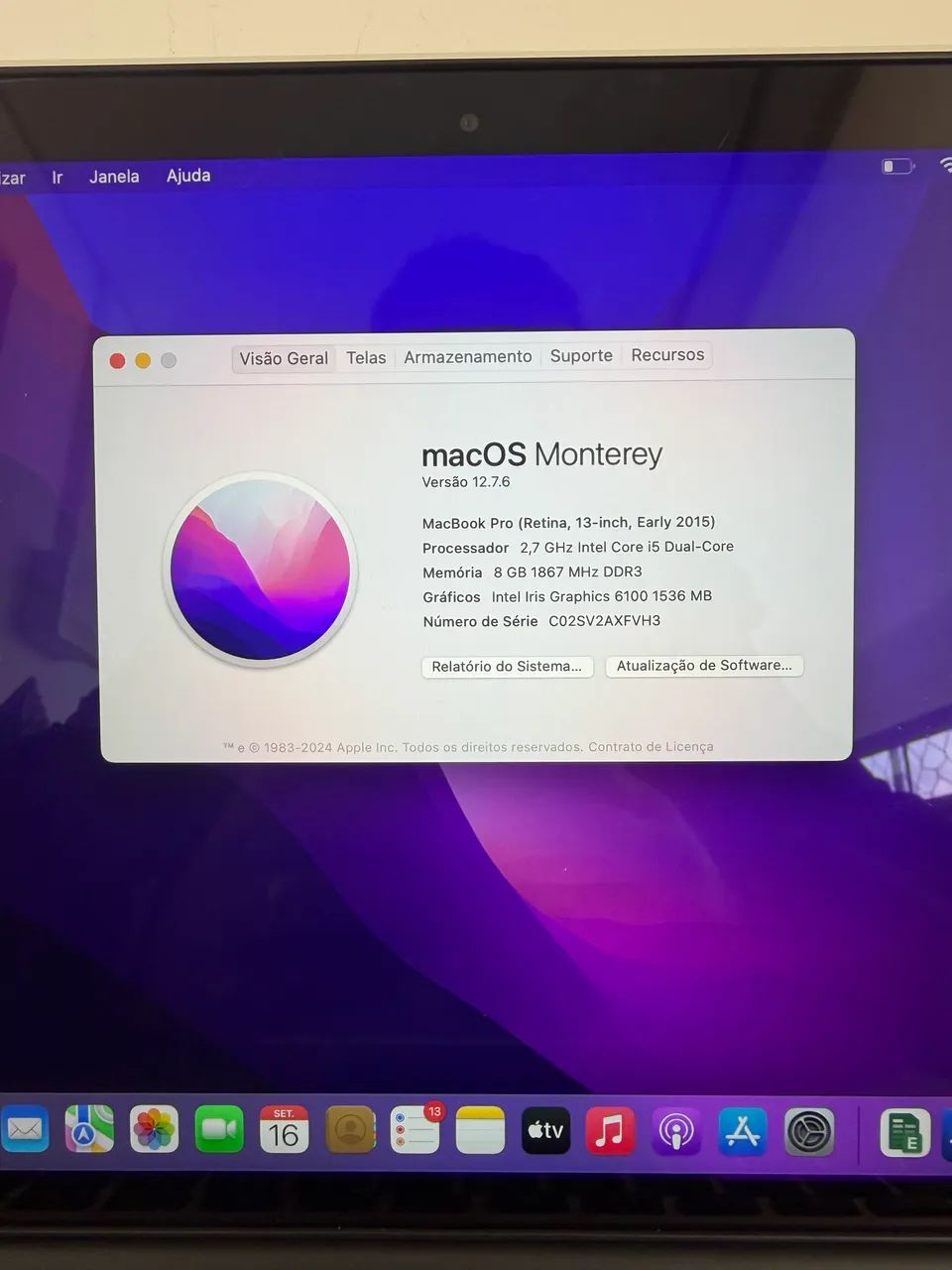 Apple MacBook Pro 13.3" 2015, i5 2.7GHz, 8GB RAM, 128GB - Foto 4