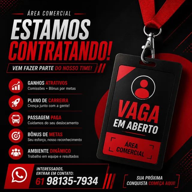 Vagas para consultor - CONTRATAÇÃO IMEDIATA!