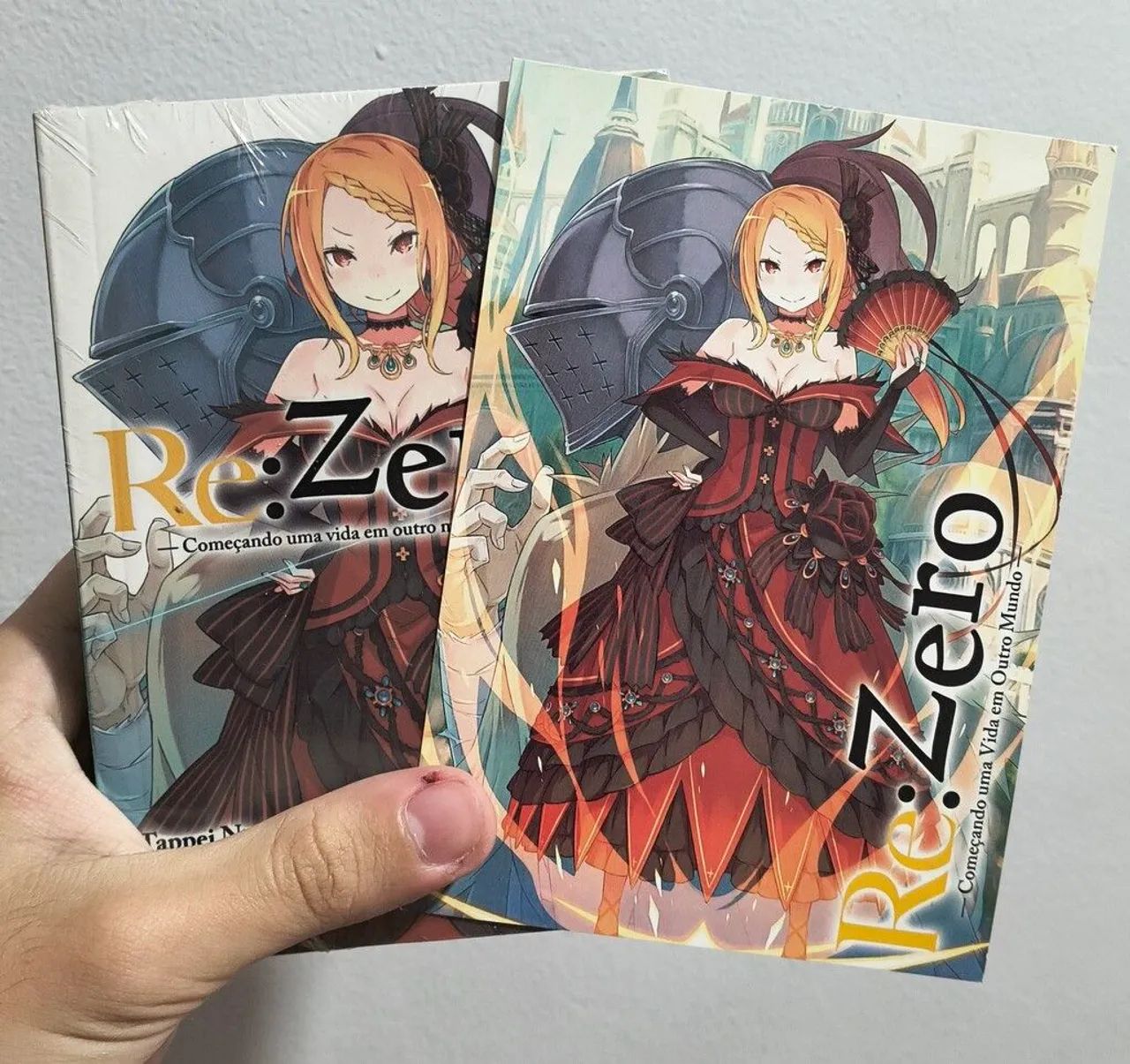Re:Zero Light Novel Volume 4 lacrado com postal