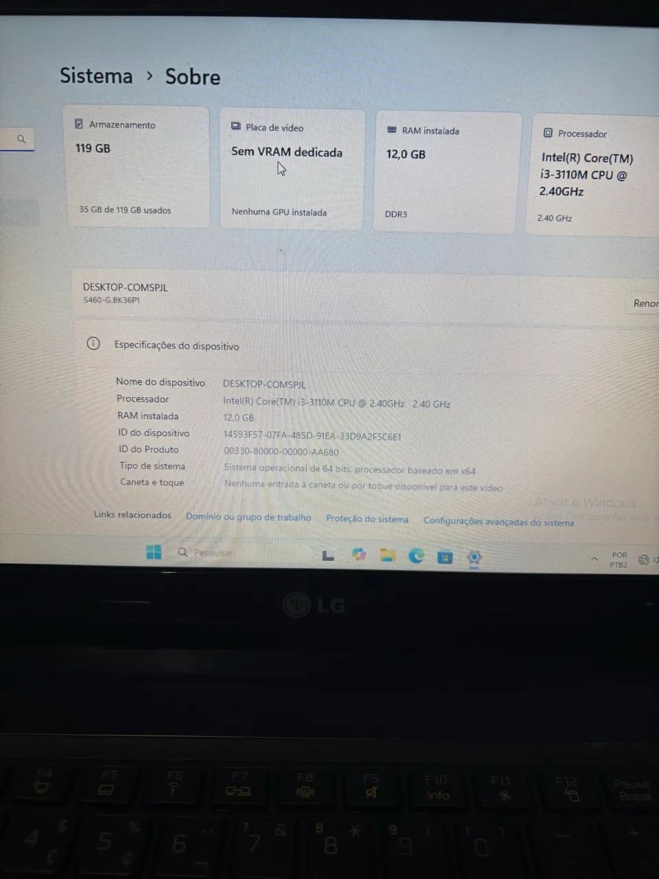 Notebook LG com I3-3110M - Foto 3