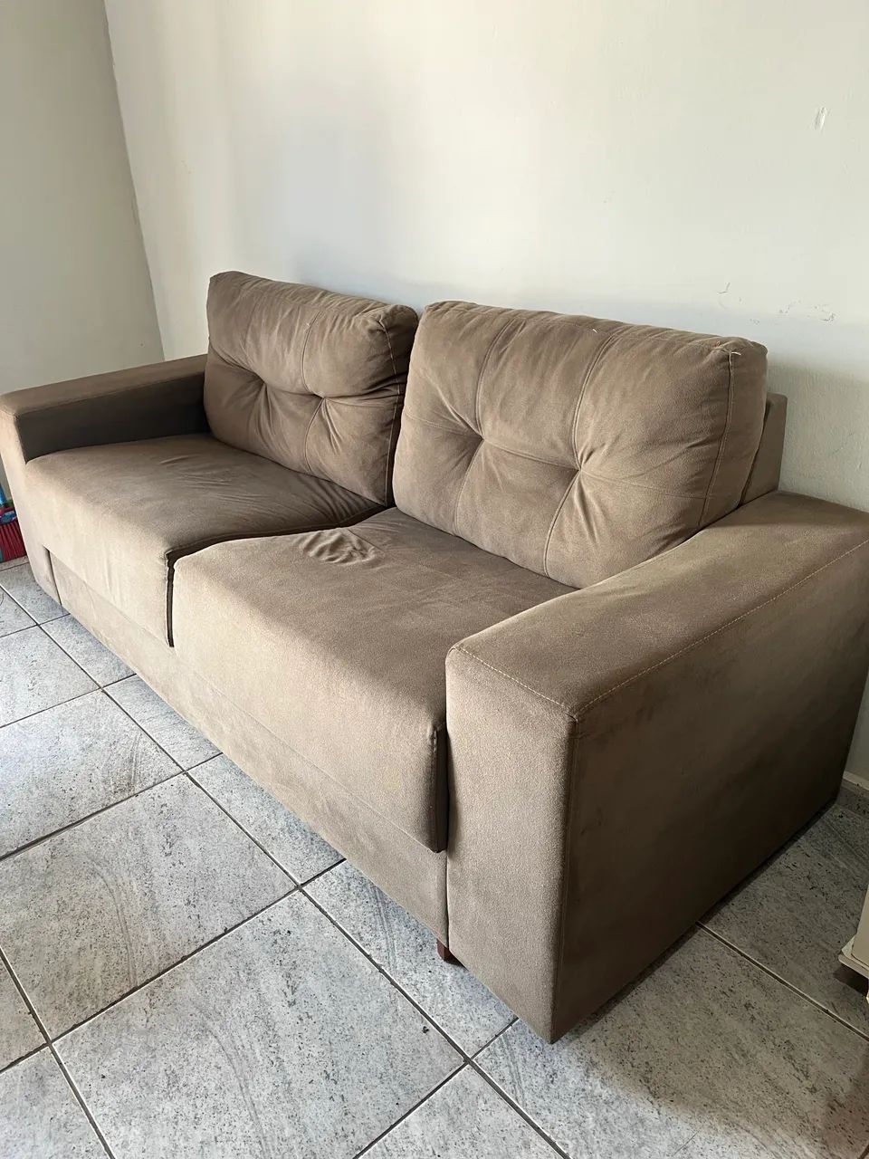 Sofá 2 lugares em suede  - Foto 3