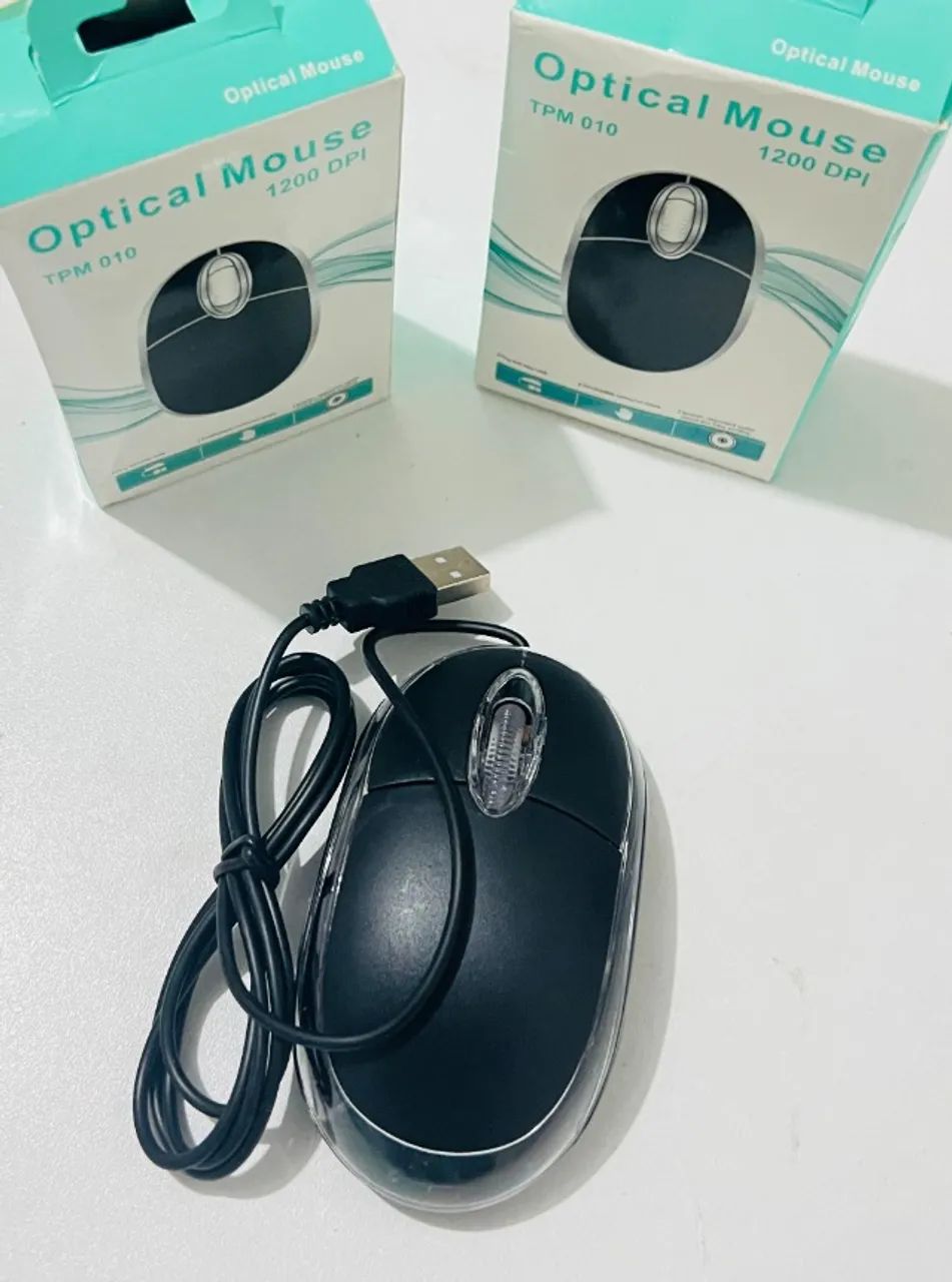 Mouse USB Óptico com fio