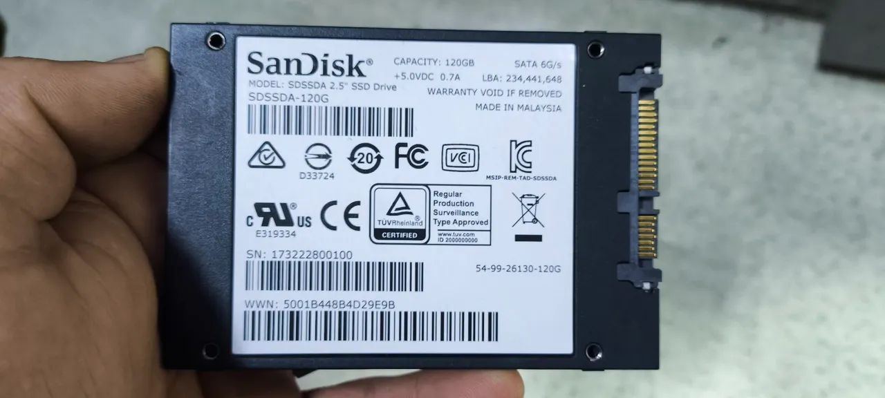 SSD SATA 120 G 6GB/S - Foto 2