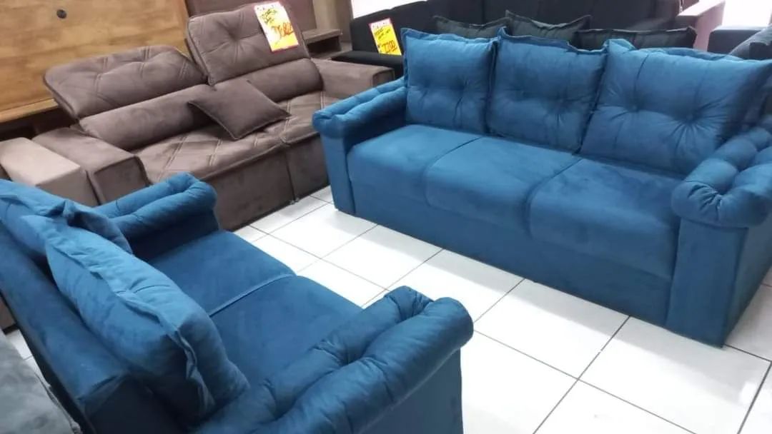 Sofá de 2 e 3 lugares Madri - Novo - Foto 2