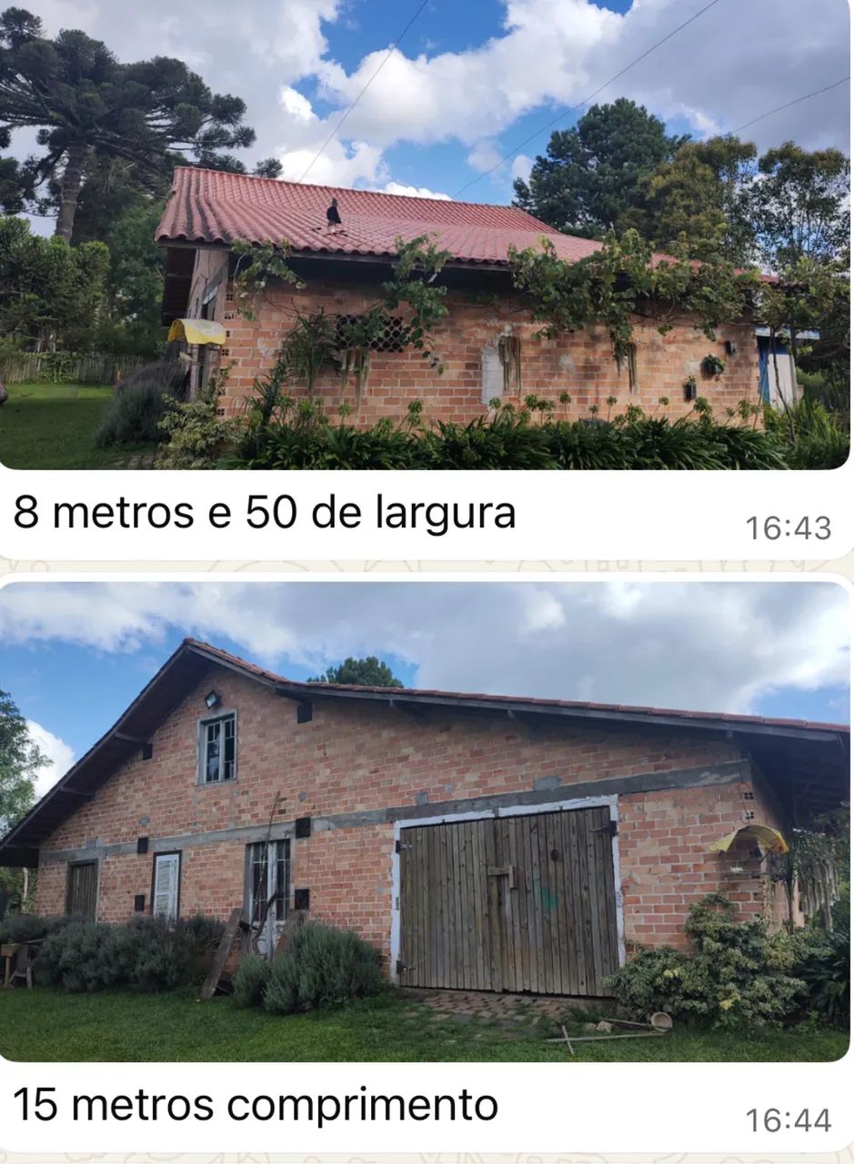 Galpão 460 m2 - estrutura, telhas e portão 