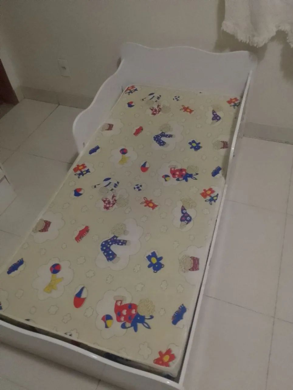 Cama Infantil MDF com colchão  - Foto 5