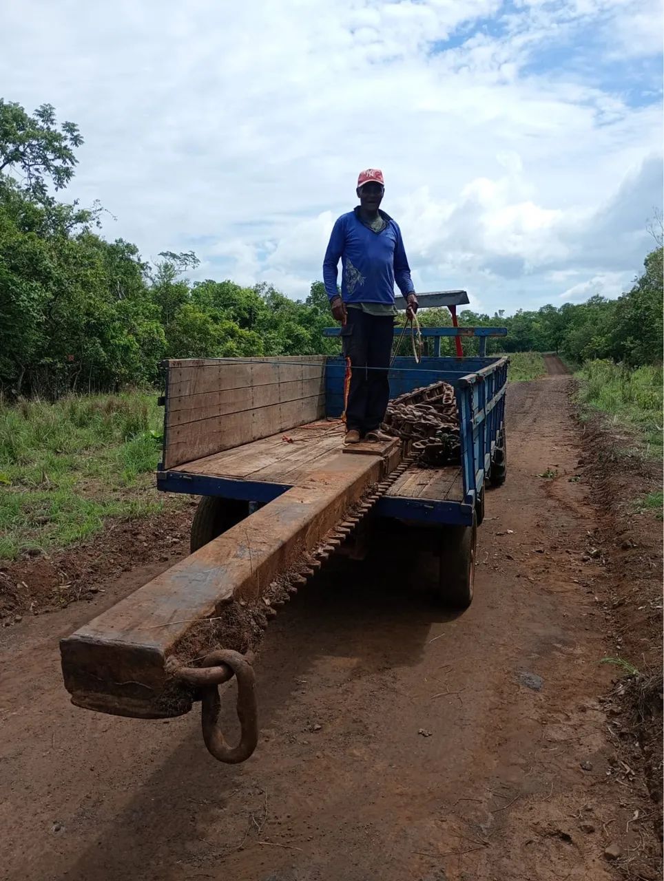 Implemento de limpar pasto.