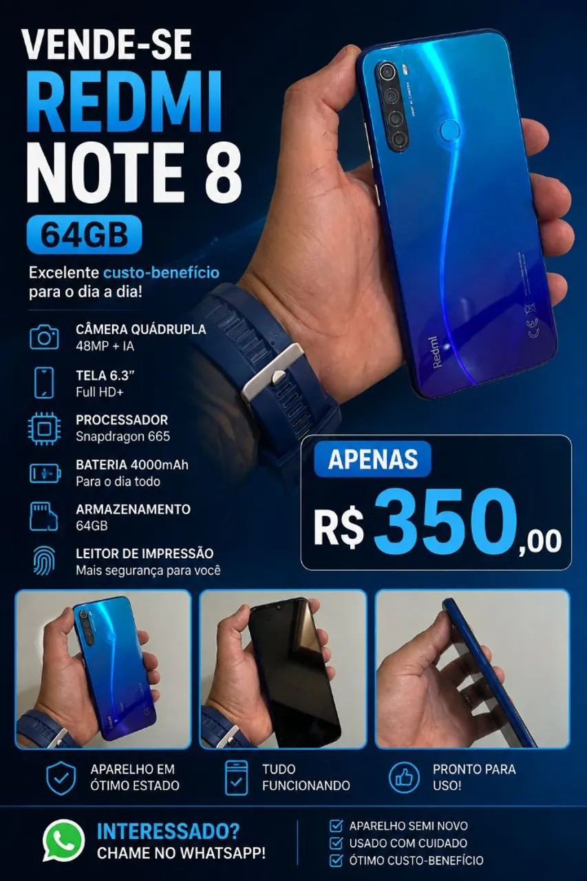 Celular REDMI NOTE 8