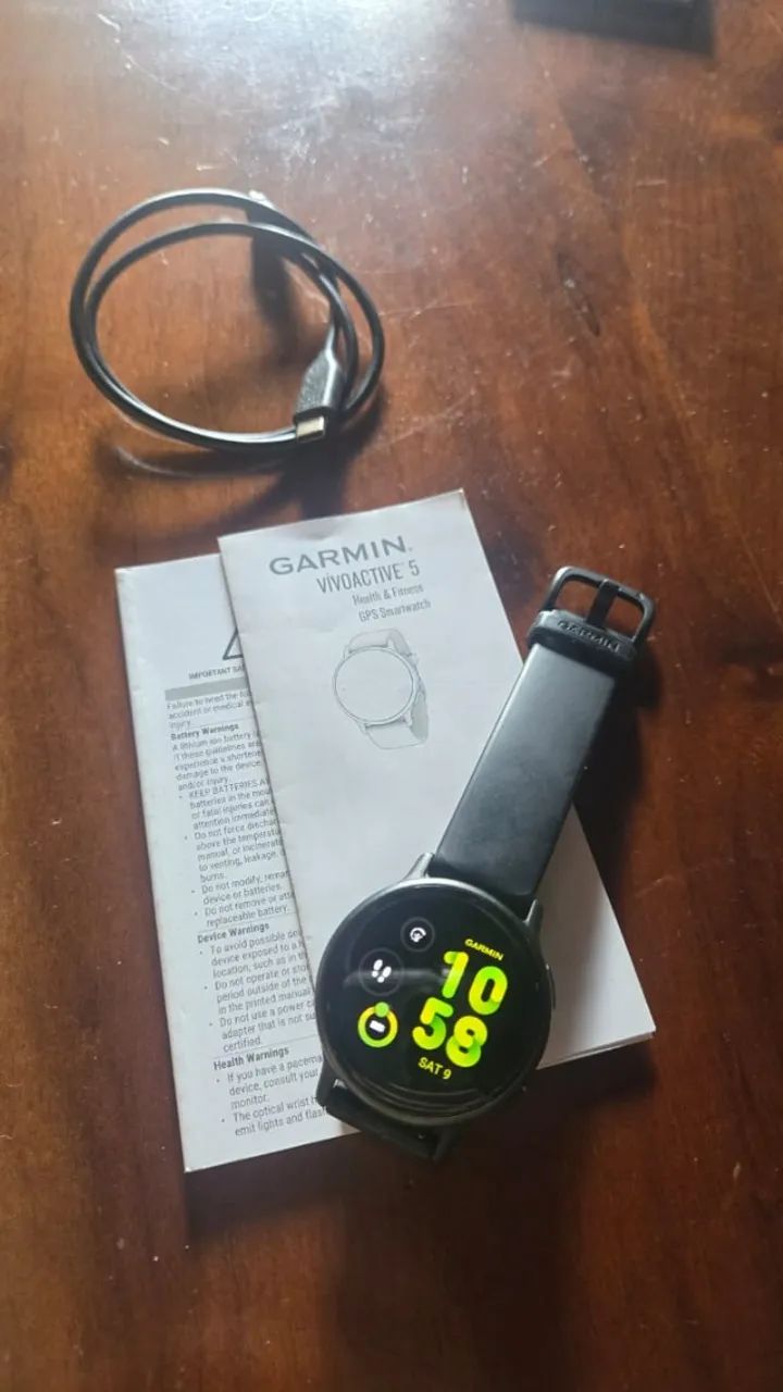 Garmin Vivo Active 5 com música e em excelente estado  - Foto 2