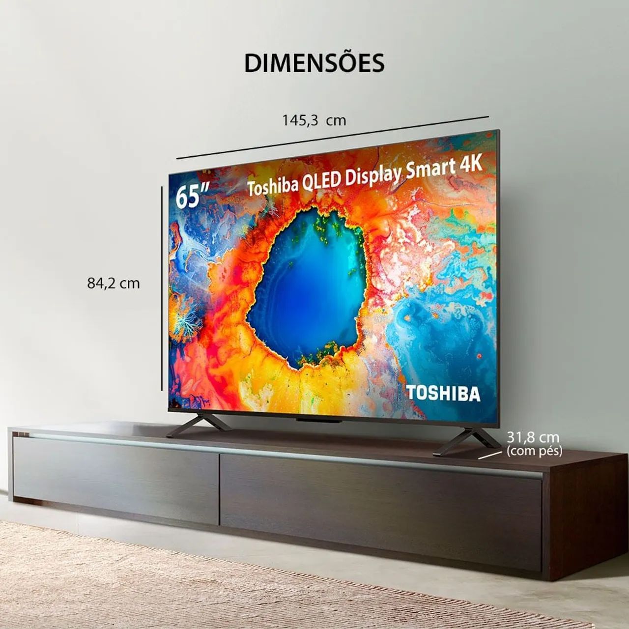 Tv Toshiba 65 polegadas lacrado com NF e garantia. - Foto 2