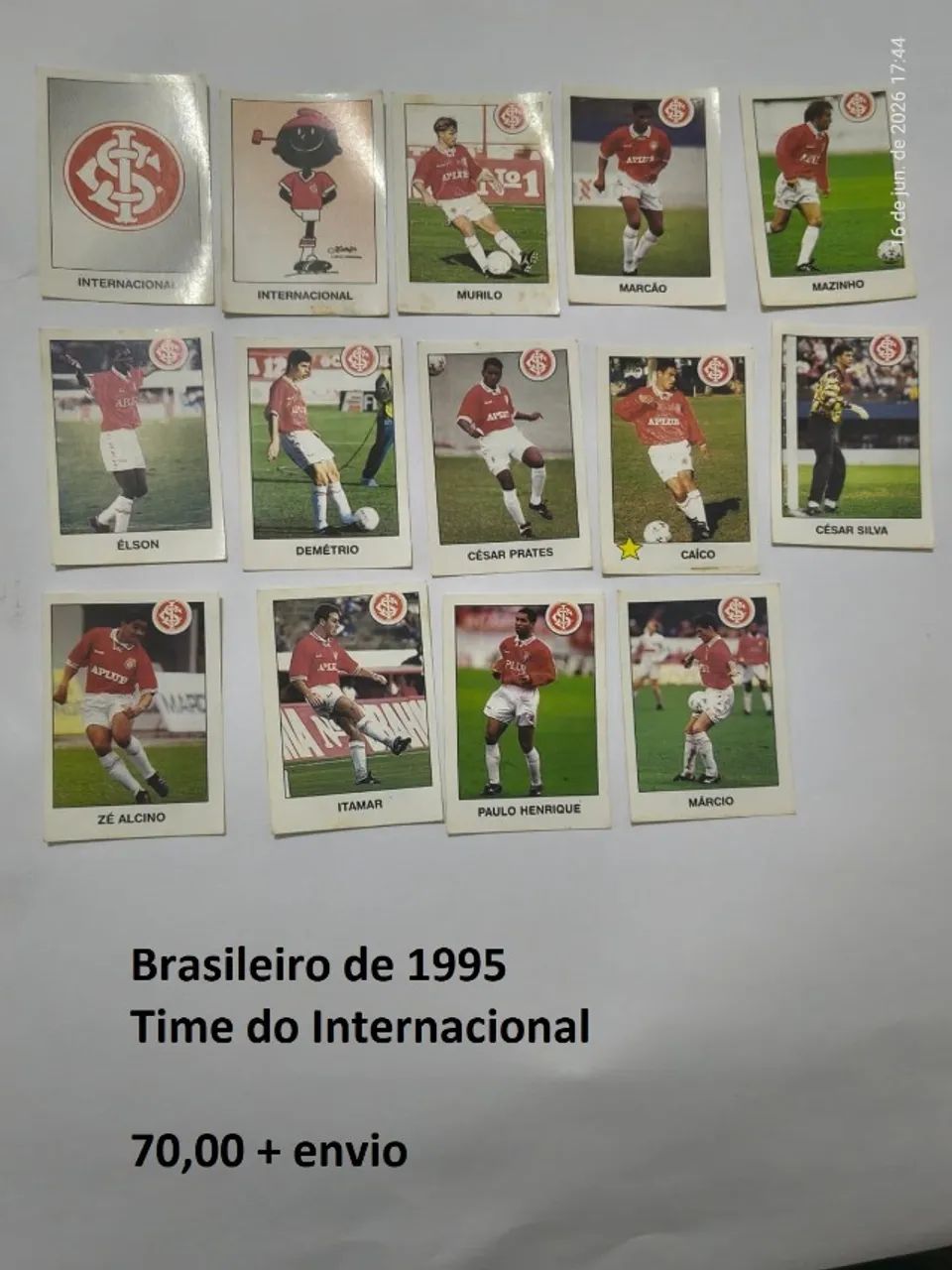 Figurinhas Campeonato Brasileiro de 1995 - Foto 2