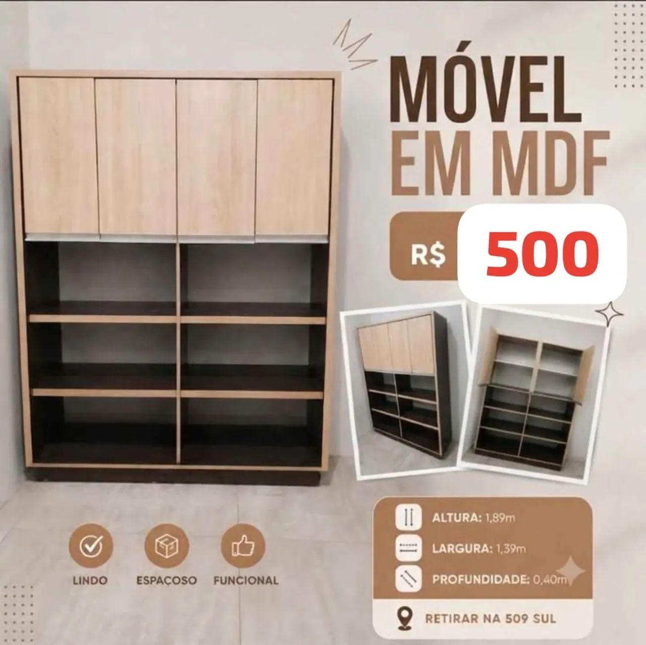 Armário em mdf