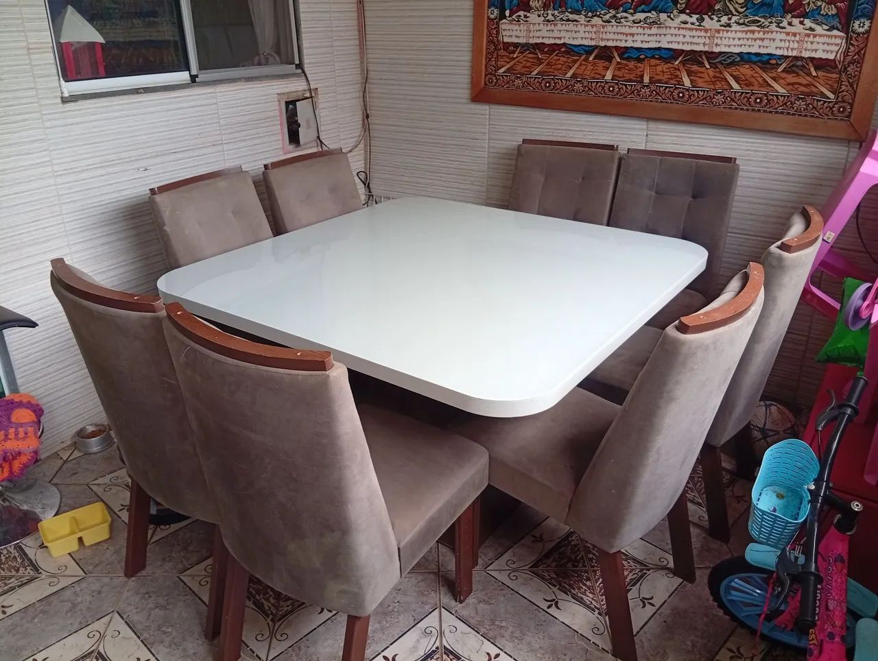 Mesa com 8 Cadeiras - Foto 2