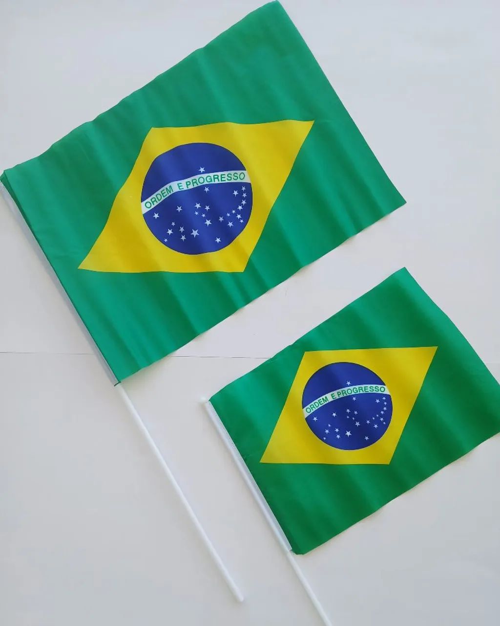 Lote com 10 Bandeirinhas do Brasil Ótimo para Revenda