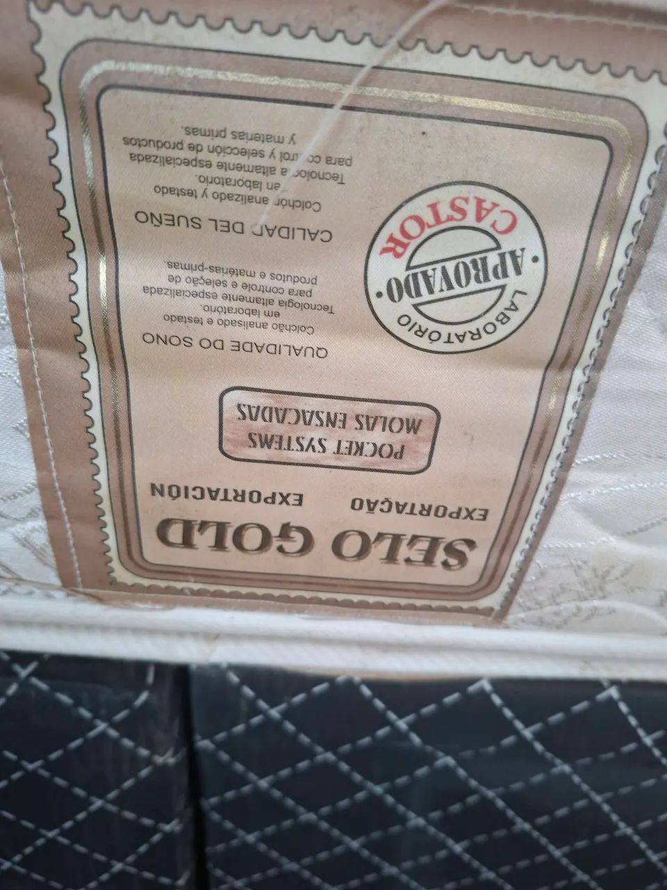 Cama box king sizee 193 Por 203 molas ensacadas bambu  - Foto 3