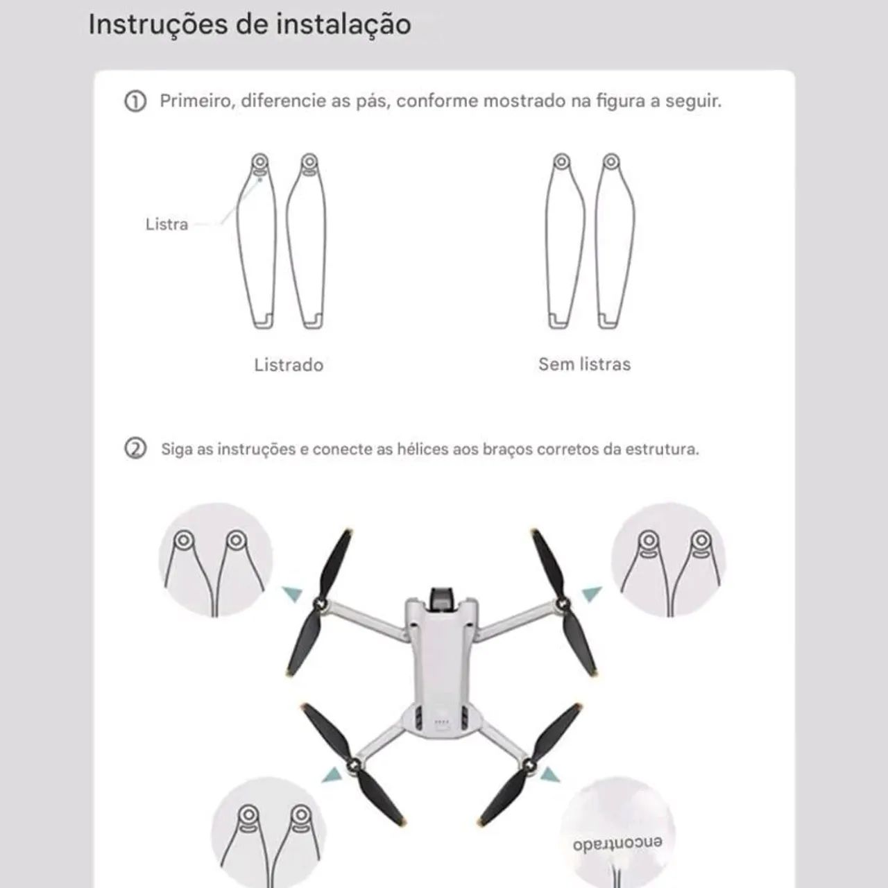 Helice para drone Dji mini 3 Original com Chave e Parafusos - Foto 4