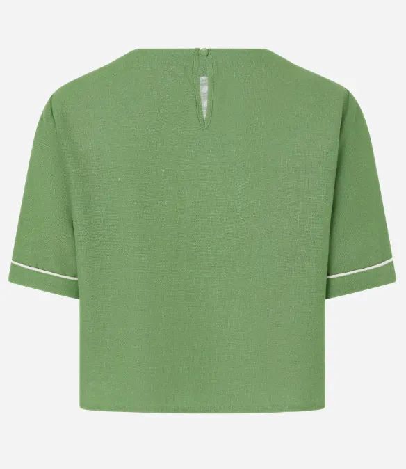 Blusa curta em viscolinho RENNER - Foto 3