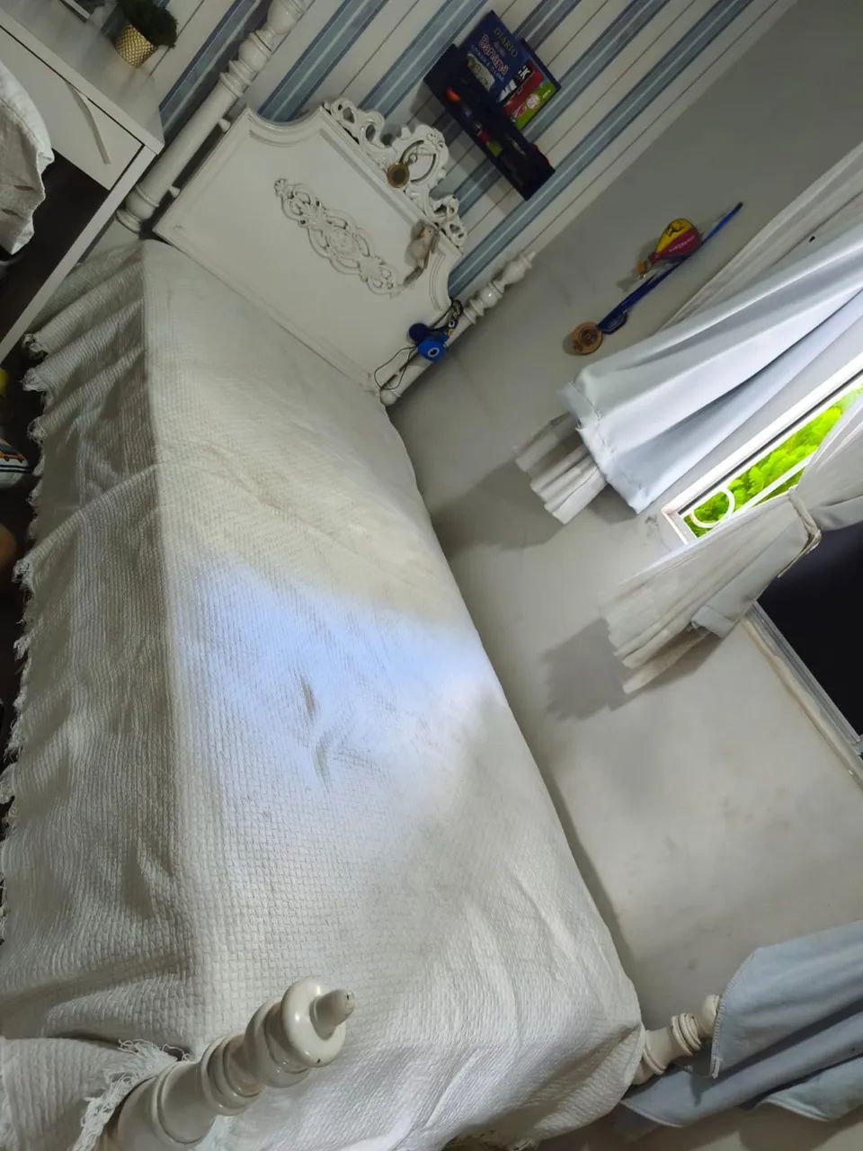 CAMA LAQUEADA EM BRANCO - SOLTEIRO(a) - Foto 2