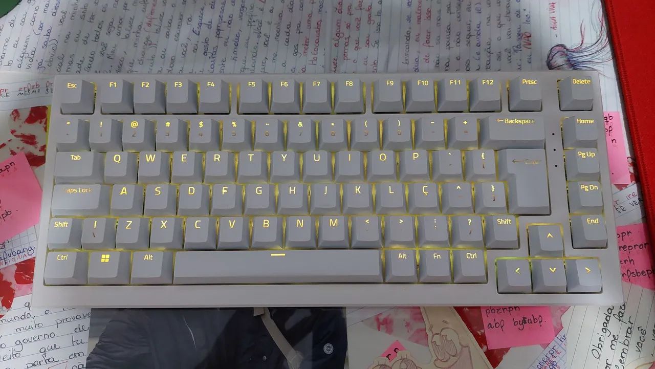 Teclado mecânico AKKO MG75, padrão ABNT, com caixa - Foto 3