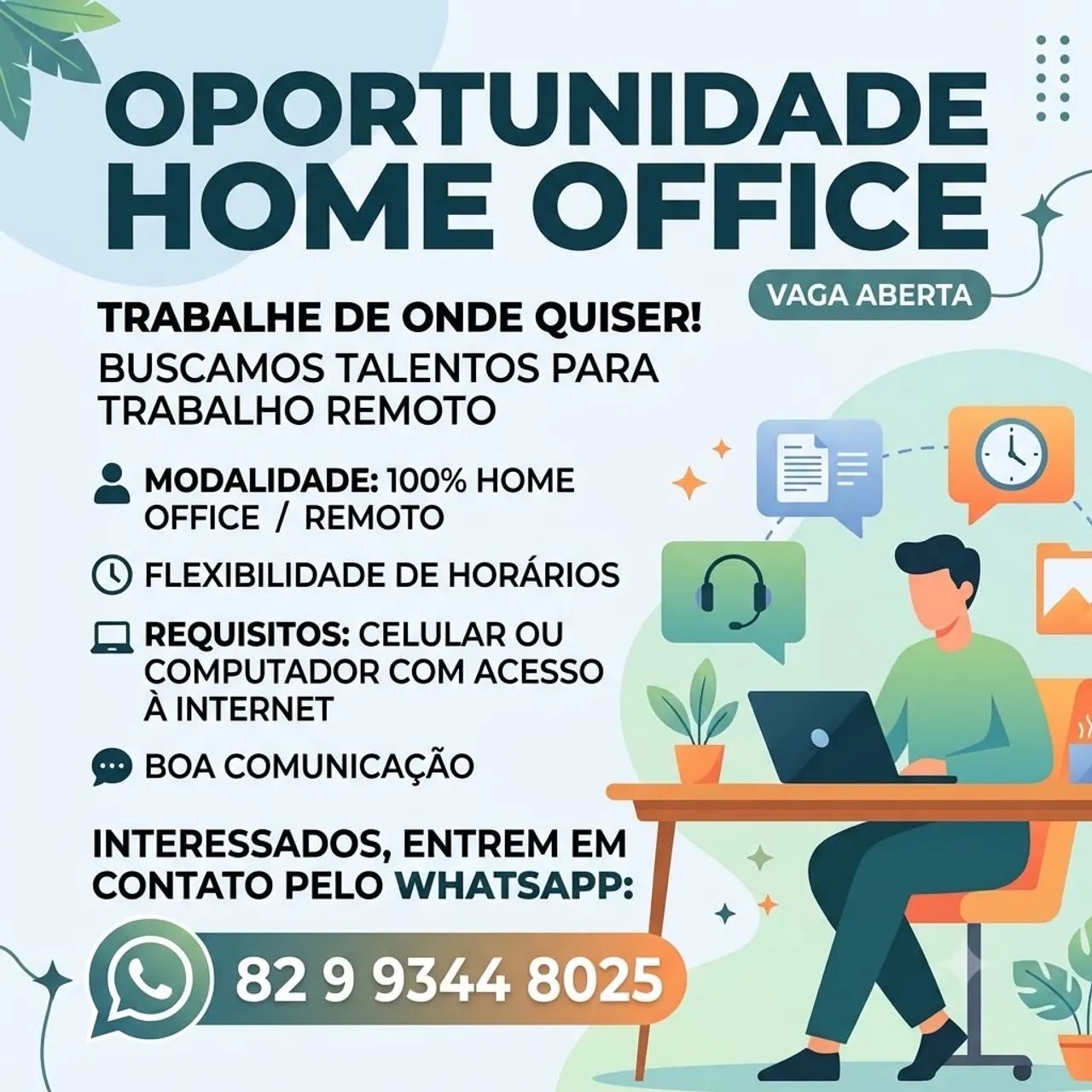 Suporte de Atendimento (Home Office)