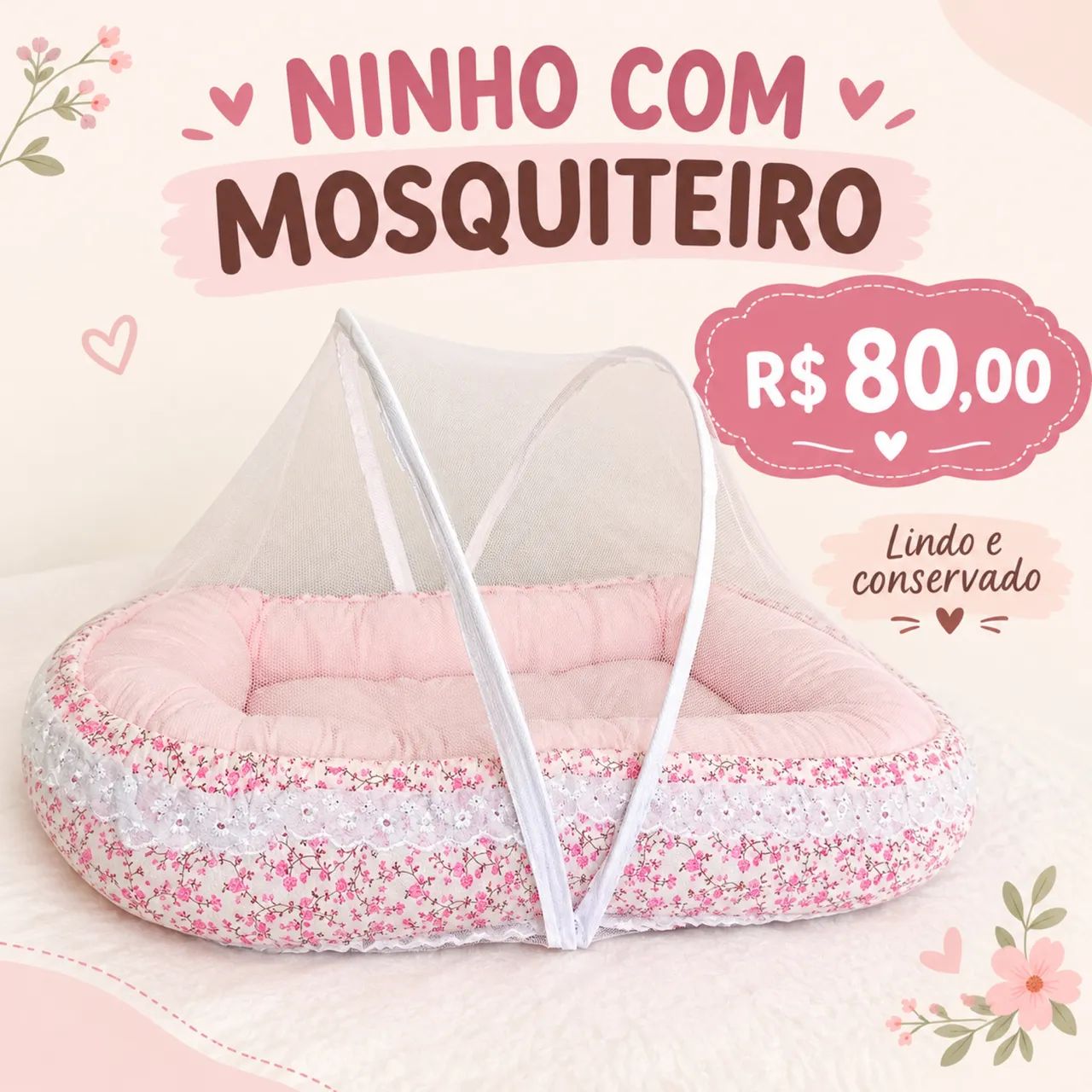 Ninho com mosquiteiro 