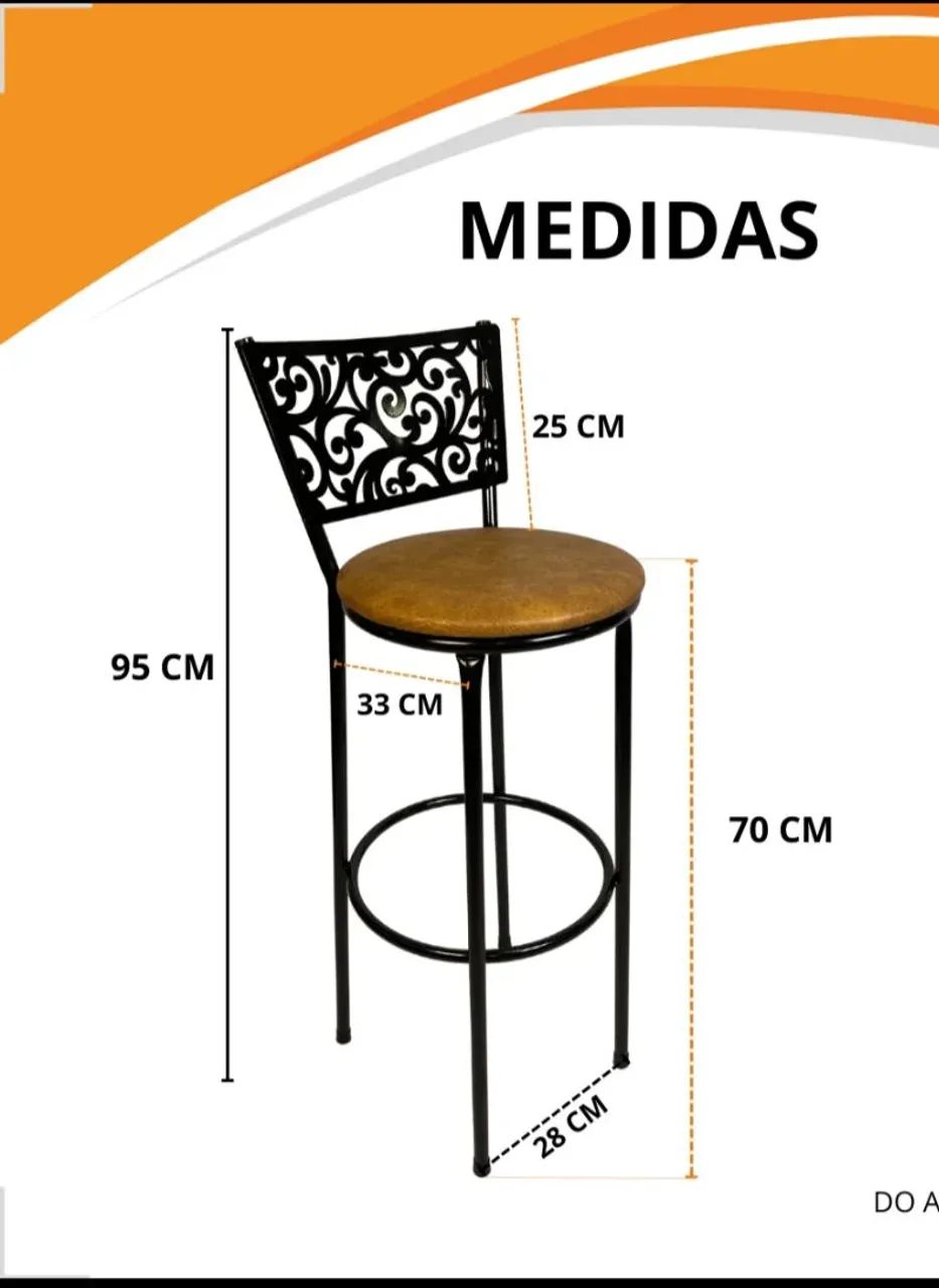 Mesinha e bancos (bistrô) - Foto 4