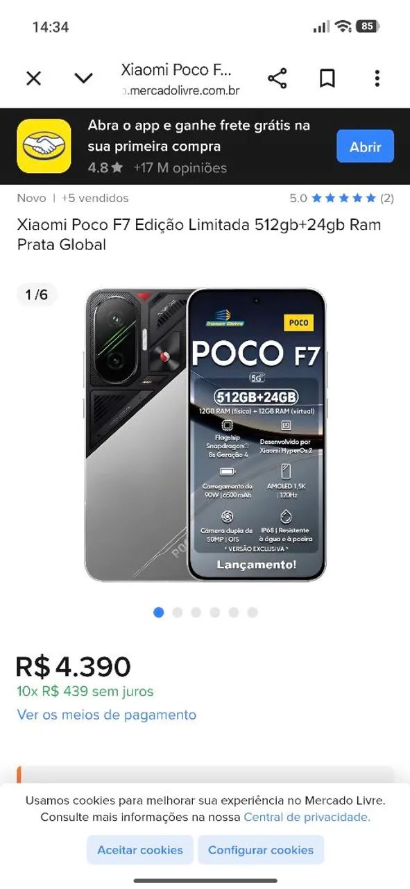 Poco F7 edição limitada (Aceito trocas) - Foto 4